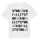 White t-shirt med Stora Ängfallet ordlek t-shirt