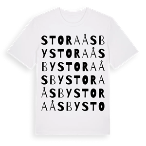 Stora Åsby ordlek t-shirt – ekologisk bomull t-shirt från Pinshirt