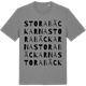 Mid Heather Gray t-shirt med Stora Bäckarna ordlek t-shirt
