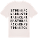 Vintage White t-shirt med Stora Bäckarna ordlek t-shirt