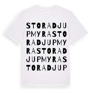 Stora Djupmyra ordlek t-shirt – ekologisk bomull t-shirt från Pinshirt