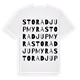 Stora Djupmyra ordlek t-shirt