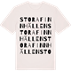 Vintage White t-shirt med Stora Finnhällen ordlek t-shirt