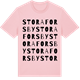 Pink Cotton t-shirt med Stora Forsby ordlek t-shirt