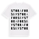 Stora Forsby ordlek t-shirt