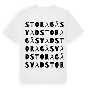 Stora Gåsvad ordlek t-shirt – ekologisk bomull t-shirt från Pinshirt