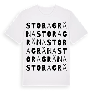 Stora Gräna ordlek t-shirt – ekologisk bomull t-shirt från Pinshirt