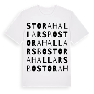 Stora Hallarsbo ordlek t-shirt – ekologisk bomull t-shirt från Pinshirt