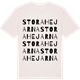Vintage White t-shirt med Stora Hejarna ordlek t-shirt