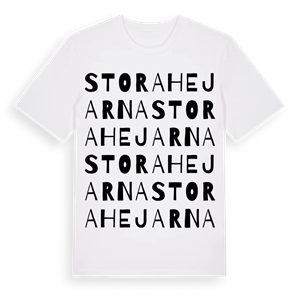 Stora Hejarna ordlek t-shirt – ekologisk bomull t-shirt från Pinshirt