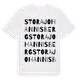 White t-shirt med Stora Johannisberg ordlek t-shirt