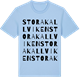 Blue Soul t-shirt med Stora Kallviken ordlek t-shirt