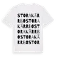 White t-shirt med Stora Kärrbo ordlek t-shirt