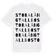 Stora Långtallbo ordlek t-shirt