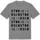Mid Heather Gray t-shirt med Stora Liarsbo ordlek t-shirt