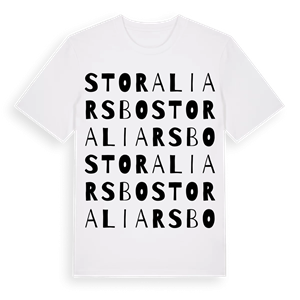Stora Liarsbo ordlek t-shirt – ekologisk bomull t-shirt från Pinshirt