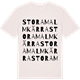 Vintage White t-shirt med Stora Malmkärra ordlek t-shirt