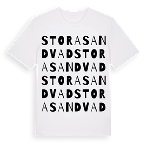 Stora Sandvad ordlek t-shirt – ekologisk bomull t-shirt från Pinshirt