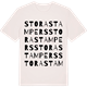 Vintage White t-shirt med Stora Stampers ordlek t-shirt