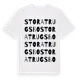 White t-shirt med Stora Trugsbo ordlek t-shirt