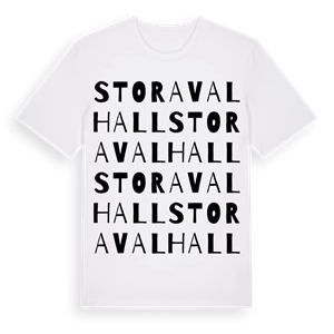 Stora Valhall ordlek t-shirt – ekologisk bomull t-shirt från Pinshirt