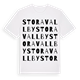 Stora Vallby ordlek t-shirt