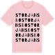 Pink Cotton t-shirt med Storjansbo ordlek t-shirt