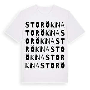 Storökna ordlek t-shirt – ekologisk bomull t-shirt från Pinshirt
