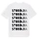 White t-shirt med Storökna ordlek t-shirt