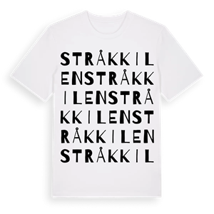 Stråkkilen ordlek t-shirt – ekologisk bomull t-shirt från Pinshirt