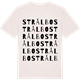 Vintage White t-shirt med Strålbo ordlek t-shirt