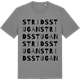Mid Heather Gray t-shirt med Stridsstugan ordlek t-shirt