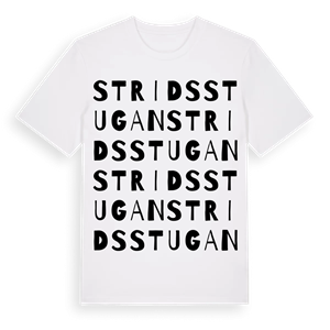 Stridsstugan ordlek t-shirt – ekologisk bomull t-shirt från Pinshirt