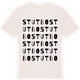 Vintage White t-shirt med Stutbo ordlek t-shirt