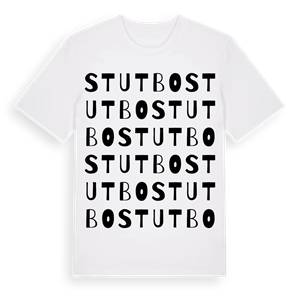 Stutbo ordlek t-shirt – ekologisk bomull t-shirt från Pinshirt