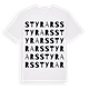 White t-shirt med Styrars ordlek t-shirt