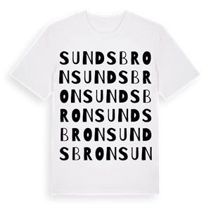 Sundsbron ordlek t-shirt – ekologisk bomull t-shirt från Pinshirt