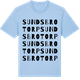 Blue Soul t-shirt med Sundsbrotorp ordlek t-shirt