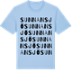 Blue Soul t-shirt med Sunnansjö ordlek t-shirt