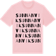 Pink Cotton t-shirt med Sunnanvik ordlek t-shirt