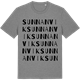 Mid Heather Gray t-shirt med Sunnanvik ordlek t-shirt