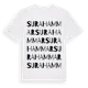White t-shirt med Surahammar ordlek t-shirt
