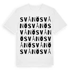 Svånö ordlek t-shirt – ekologisk bomull t-shirt från Pinshirt