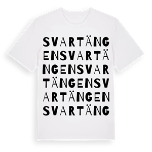 Svartängen ordlek t-shirt – ekologisk bomull t-shirt från Pinshirt