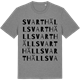 Mid Heather Gray t-shirt med Svarthäll ordlek t-shirt