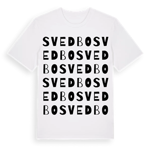 Svedbo ordlek t-shirt – ekologisk bomull t-shirt från Pinshirt