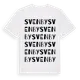 White t-shirt med Svenby ordlek t-shirt