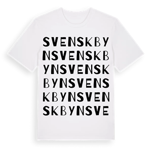 Svenskbyn ordlek t-shirt – ekologisk bomull t-shirt från Pinshirt