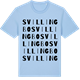 Blue Soul t-shirt med Svillingbo ordlek t-shirt