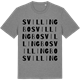 Mid Heather Gray t-shirt med Svillingbo ordlek t-shirt